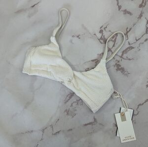 Good American Swim Top Women Crinkle Always Fits Twist Bikini Swimsuit